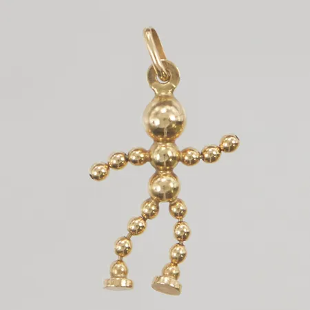 Hänge Figur med rörliga delar 26mm 18K 2,5g.