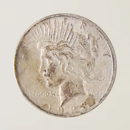 Mynt Liberty In God We Trust 1923 one dollar Ø38mm silver 900/1000 Vikt: 26,7 g
