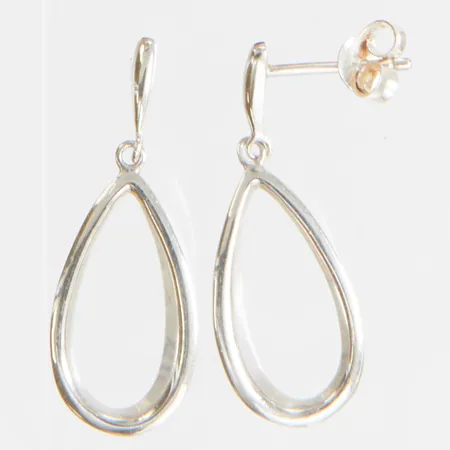 Örhängen GHA, längd 28mm, stift, 925/1000 silver Vikt: 2,3g Vikt: 2,3 g