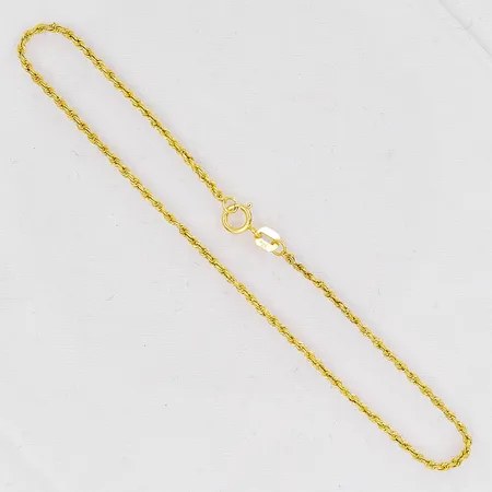 Armband Cordell längd 20cm bredd 1,5mm ihålig klämd länk 14K Vikt: 0,5 g