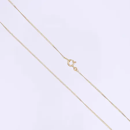 Halskedja pansar 47cm bredd 1mm 18K  Vikt: 2,3 g
