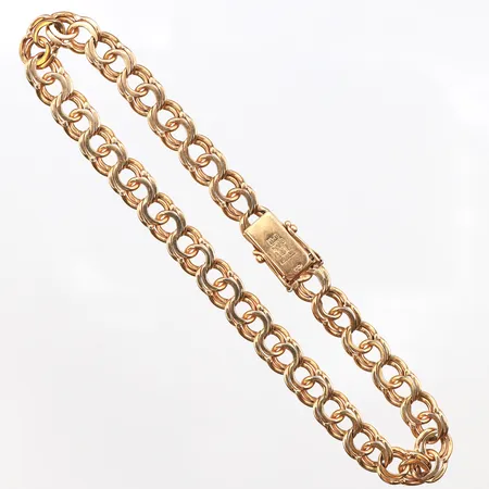 Armband Bismarck, längd:22cm, bredd:6,4mm, 18K Vikt: 15 g