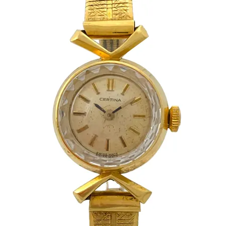 Damur Certina 18K guld, Ø17 mm, manuell, 16,5 cm, 22,5g