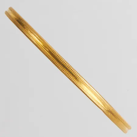 Armring, Ø56,5mm, bredd 3,5mm, mönsterdekor, ihålig, 22K Vikt: 8,0g Vikt: 8 g