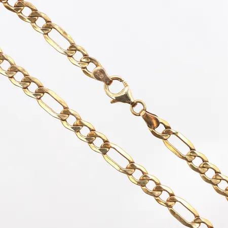Collier Figaro, längd:55cm, bredd:5mm, 18K. Vikt: 9 g