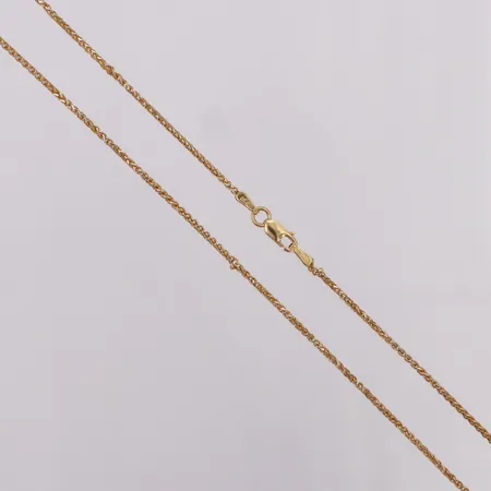 Kedja längd 50cm bredd 1,2mm, skev Italy 18K Vikt: 5,2 g
