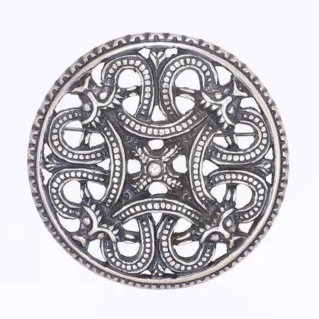Brosch/hänge Ø56mm 925/1000 silver  Vikt: 38,1 g