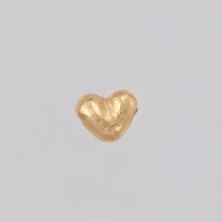 Hänge hjärta längd 5,6mm, bredd 6,9mm, ostämplad, 18K Vikt: 1 g