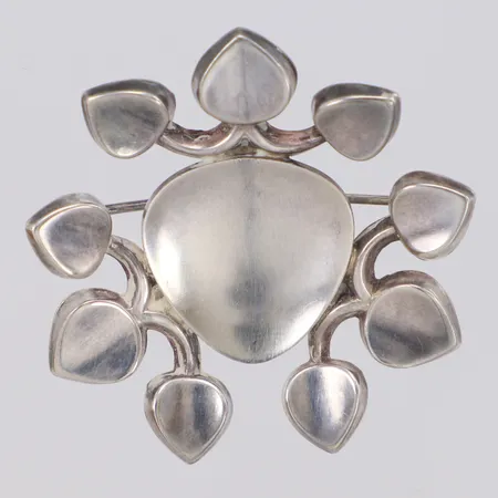 Brosch Ø 40mm, Michelsen Aktiebolag A Stockholm år 1963, 830/1000 silver Vikt: 12,6 g