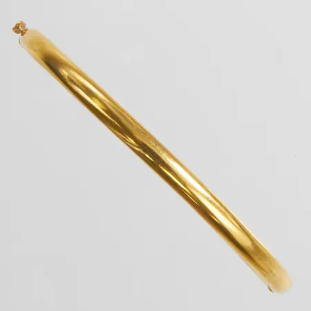 Armring öppningsbar, Ø53mm, bredd 3,8mm, ihålig, något skev, 22K Vikt: 8,2g Vikt: 7,9 g