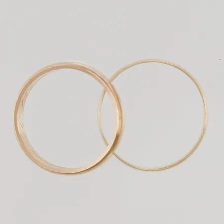 Ringar 2st graverade stl19-20 18K 6,9g Vikt: 6,9 g