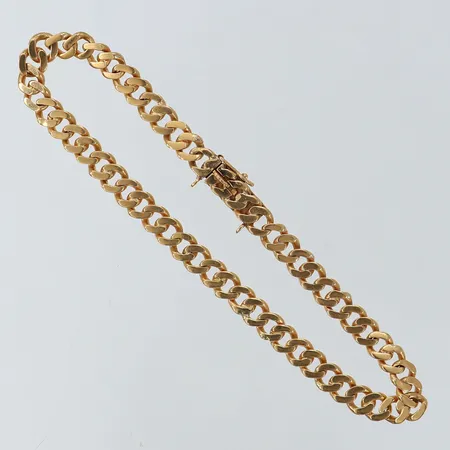 Armband Pansar längd 18,5cm bredd 4,5mm saknar säkerhetskedja 18K.   Vikt: 10,7 g