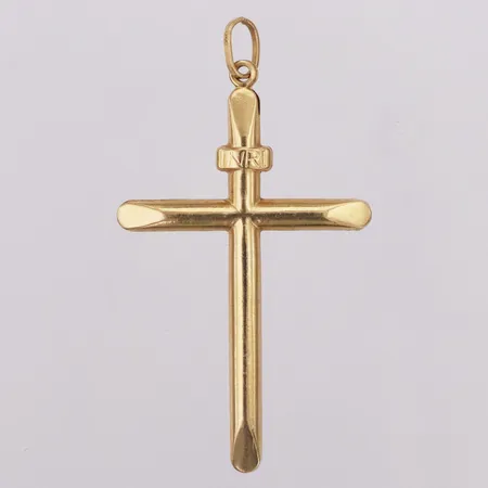 Hänge kors, längd 6cm bredd 33mm, GHA 18K Vikt: 2,6 g