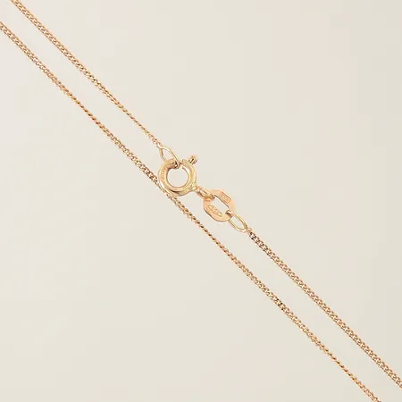 Kedja Pansar GHA längd 36cm bredd 1mm 18K Vikt: 1,5 g