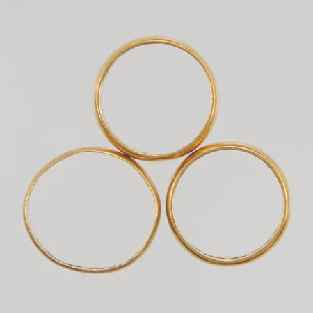 Ringar graverade, skadade  23K 19.0g. 
