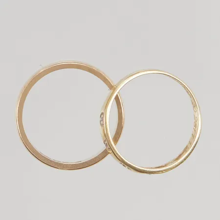 Ringar stl16,5 graverade 18K, 6,2g.