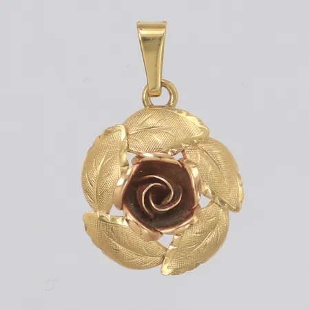Hänge blomma längd 28,7mm, bredd 18mm, 18K Vikt: 2,8 g