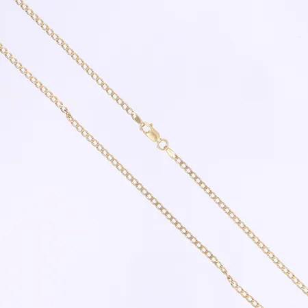 Halskedja pansar 46cm, bred 2mm, CGH, 18K Vikt: 5,6 g