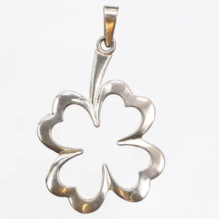Hänge klöver, längd:40mm, bredd:24mm, 925/1000 Silver. Vikt: 2,5 g