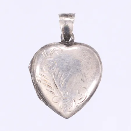 Medaljong hjärta 30x20mm 925/1000 silver Vikt: 3,7 g