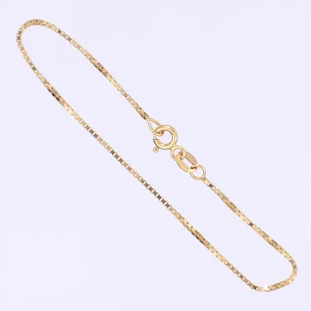 Armband Venezia 15,5cm bredd 1mm 18K  Vikt: 1,6 g