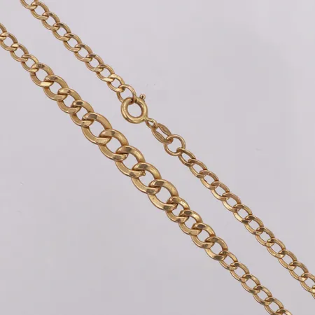 Kedja doserad pansar längd 46cm bredd 3,3-5,9mm, GHA 18K Vikt: 4,2 g
