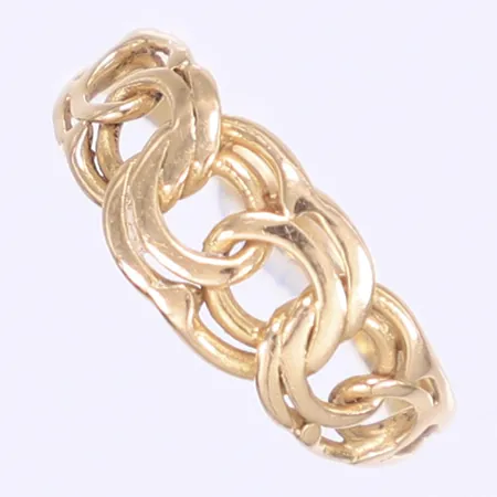 Ring Bismarck stl:17¼ bredd 2-8mm 18K Vikt: 2,3 g
