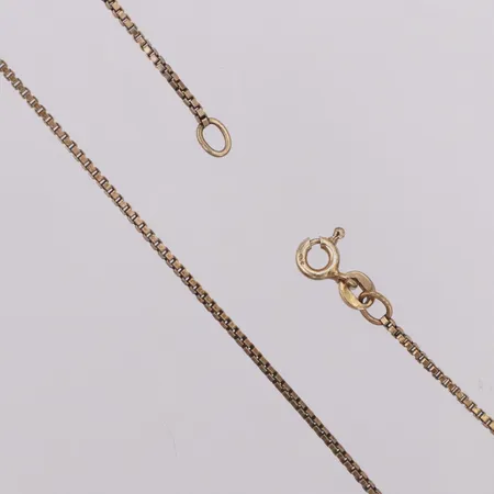Kedja Venezia längd 41,5cm bredd 1,2mm, sliten förgyllning defekt lås silver 925/1000 Vikt: 3,1 g