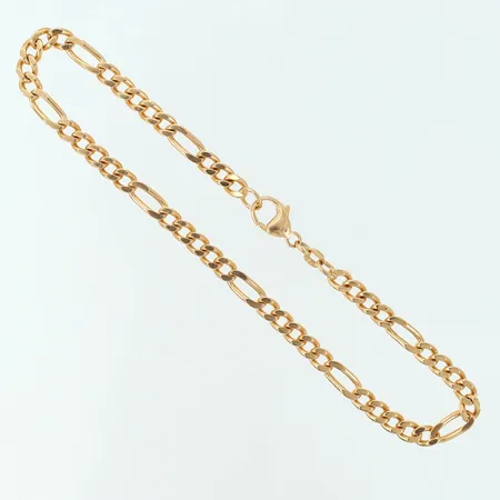 Armband Figaro längd 25,5cm bredd 4,5mm 18K.  Vikt: 16,7 g