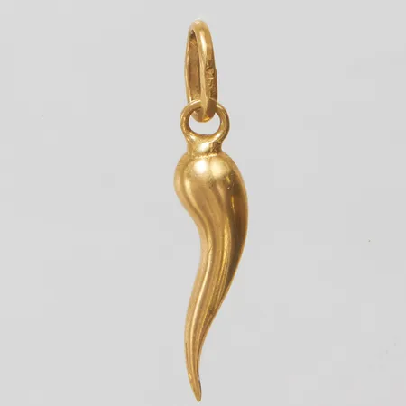 Hänge cornicello, längd 26mm, 18K Vikt: 0,8g Vikt: 0,8 g