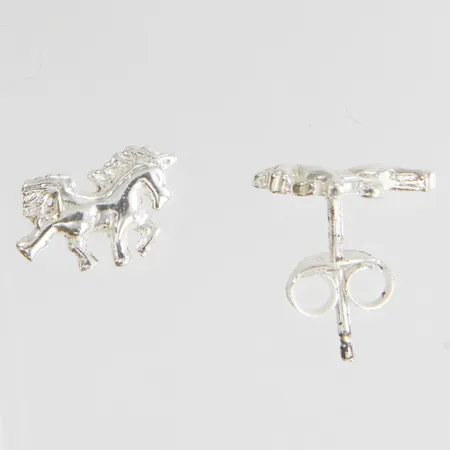 Örhängen enhörning, stift, 925/1000 silver Vikt: 0,8g Vikt: 0,8 g