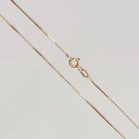 Kedja 45cm, bredd:0,9mm Venezia, 18K, 2,4g.