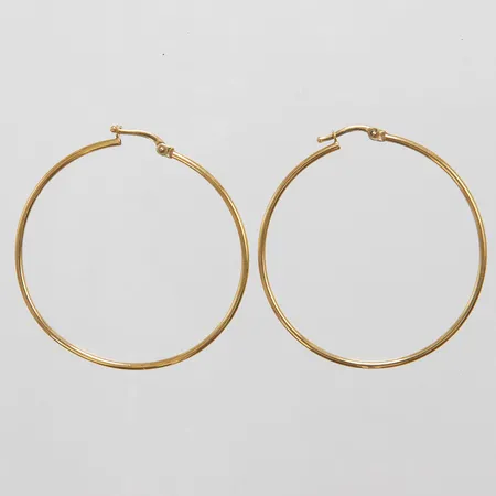 Örhängen creoler Ø40mm, bredd 1,5mm, GHA, 18K Vikt: 2,2g Vikt: 2,2 g