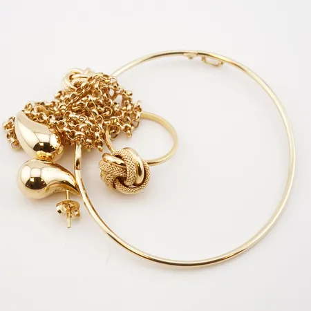 Diverse guld, 18k Vikt: 12,8 g