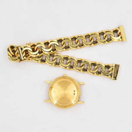 Klockboett Ø 21,5mm klockarmband Bismarck längd 15cm bredd 9,2mm 18K