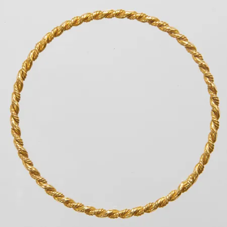 Armring, Ø60mm, bredd 3mm, vriden, 21K, 17,1g Vikt: 17,1 g