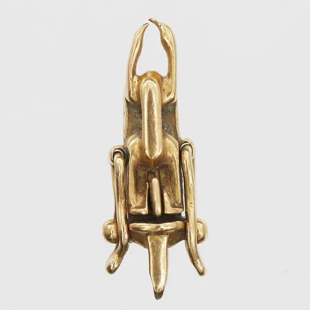 Kistlås längd 18mm, bredd 6,5mm, Guldvaruaktiebolaget G. Dahlgren & Co Ab, Malmö år 1953, defekt ögla, 18K. Vikt: 1,5 g