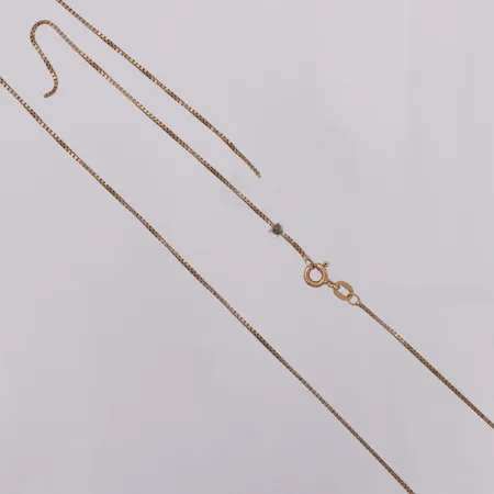 Kedja Venezia längd 47cm bredd 0,8mm, defekt GHA 18K Vikt: 2,5 g