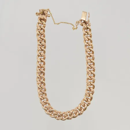 Armband ihåligt 19,5cm bredd:7,4mm 18K 11,6g.