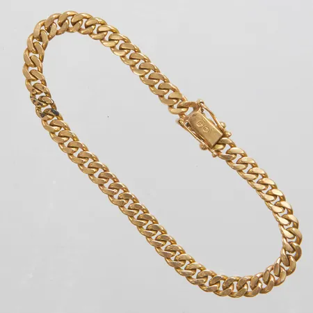Armband Pansar längd 20cm, bredd 5,5mm, defekt lås, 18K Vikt: 25,0g Vikt: 25 g