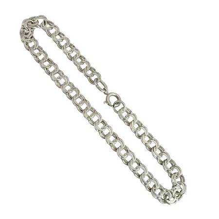 Armband Bismarck silver 830/1000, längd 18,5 cm, bredd 5,2 mm, svensk kontrollstämpel Vikt: 5,6 g