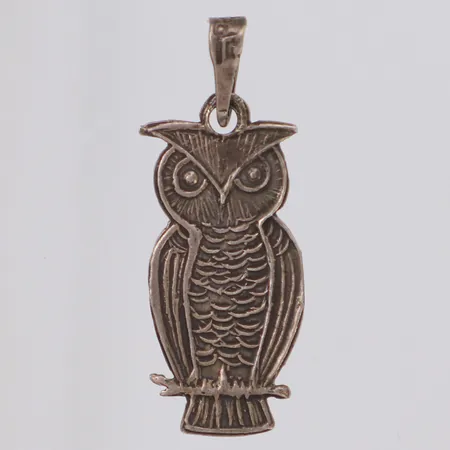 Hänge Uggla längd 30mm, bredd 11mm, 925/1000 silver Vikt: 1,5 g