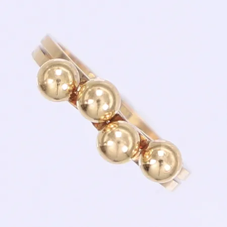 Två ringar Theresia Hvorslev ur serien "Sagan om ringen" stl:17 bredd 1-4mm 18K  Vikt: 4 g