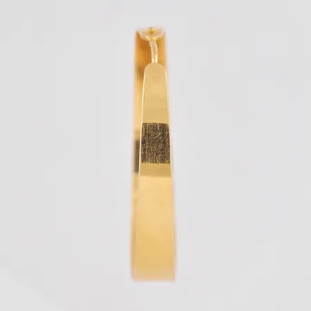 Örhänge udda Ø 38mm bredd 3,5-7,5mm ostämplad 14K Vikt: 5,8 g