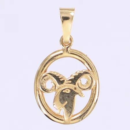 Hänge stenbock 23x13mm 18K Vikt: 1,1 g