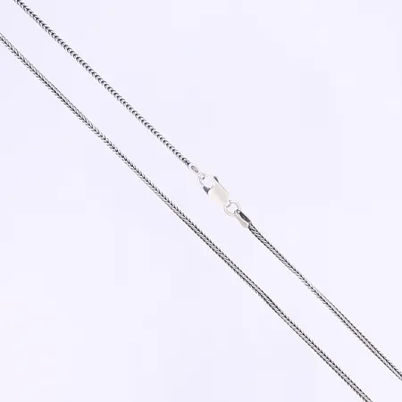 Halskedja rävsvans 51cm bredd 1mm 925/1000 silver  Vikt: 5,7 g