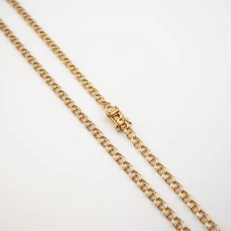 Collier dosserad bismarck, 40cm, bredd 5mm, 18k Vikt: 8,1 g