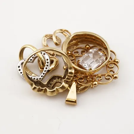 Diverse guld, 18k Vikt: 13,9 g
