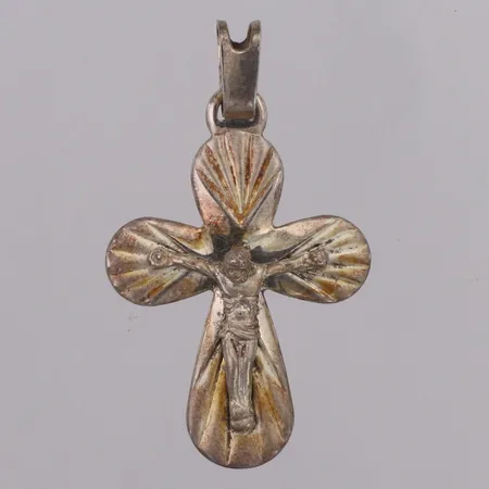 Hänge krucifix längd 45mm bredd 27,5mm Italy silver 925/1000 Vikt: 5,6 g