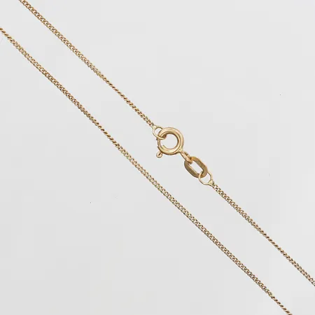 Kedja Pansar GHA längd 36cm, bredd 1mm, 18K. Vikt: 1,5 g